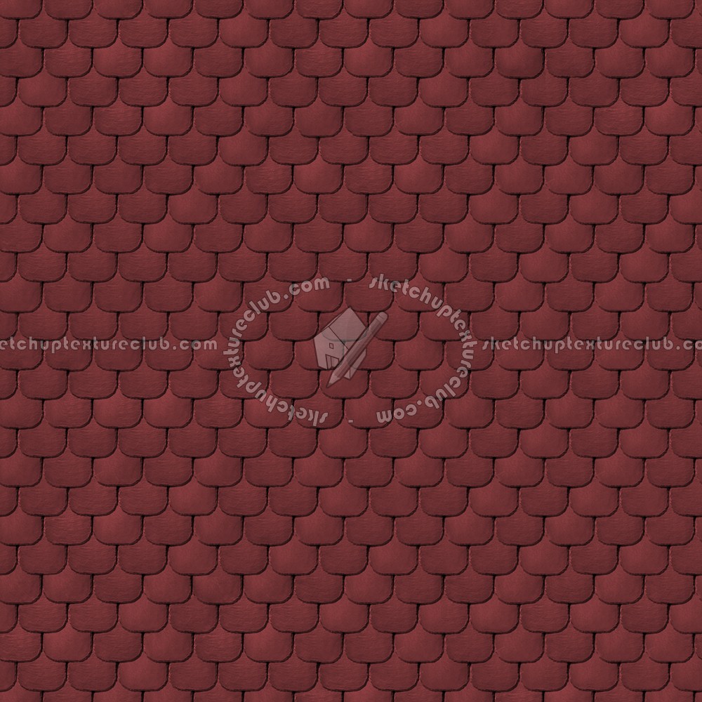 Textures   -   ARCHITECTURE   -   ROOFINGS   -   Slate roofs  - Red slate roofing texture seamless 03958 (seamless)