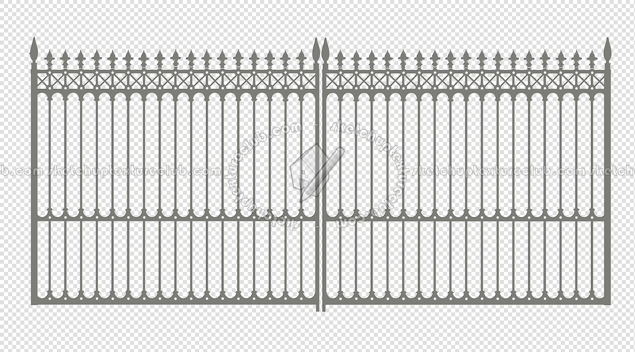 Textures   -   ARCHITECTURE   -   BUILDINGS   -   Gates  - Cut out silver entrance gate texture 18630