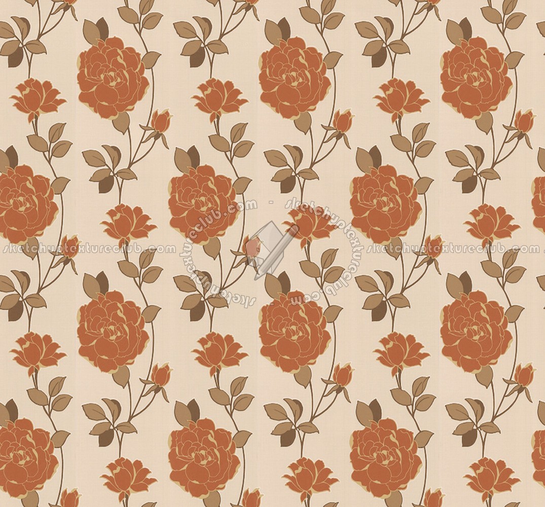 Textures   -   MATERIALS   -   WALLPAPER   -   Floral  - Floral wallpaper texture seamless 11045 (seamless)