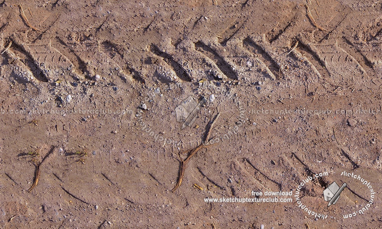 Textures   -   NATURE ELEMENTS   -   SOIL   -   Ground  - Ground with tire marks texture seamless 17906 (seamless)