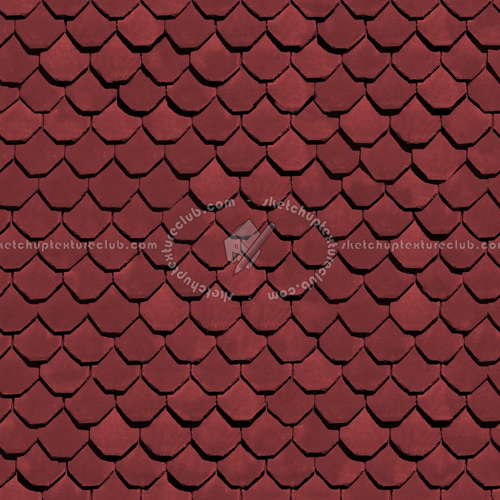 Textures   -   ARCHITECTURE   -   ROOFINGS   -   Slate roofs  - Red slate roofing texture seamless 03959 (seamless)
