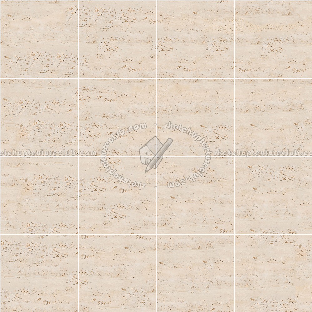 Textures - ARCHITECTURE - TILES INTERIOR - Marble tiles - Travertine - Roman travertine floor tile texture seamless 14724 (seamless)