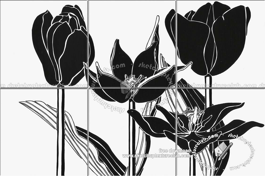 Textures   -   ARCHITECTURE   -   TILES INTERIOR   -   Ornate tiles   -   Floral tiles  - Ceramic floral tiles texture seamless 19227 (seamless)