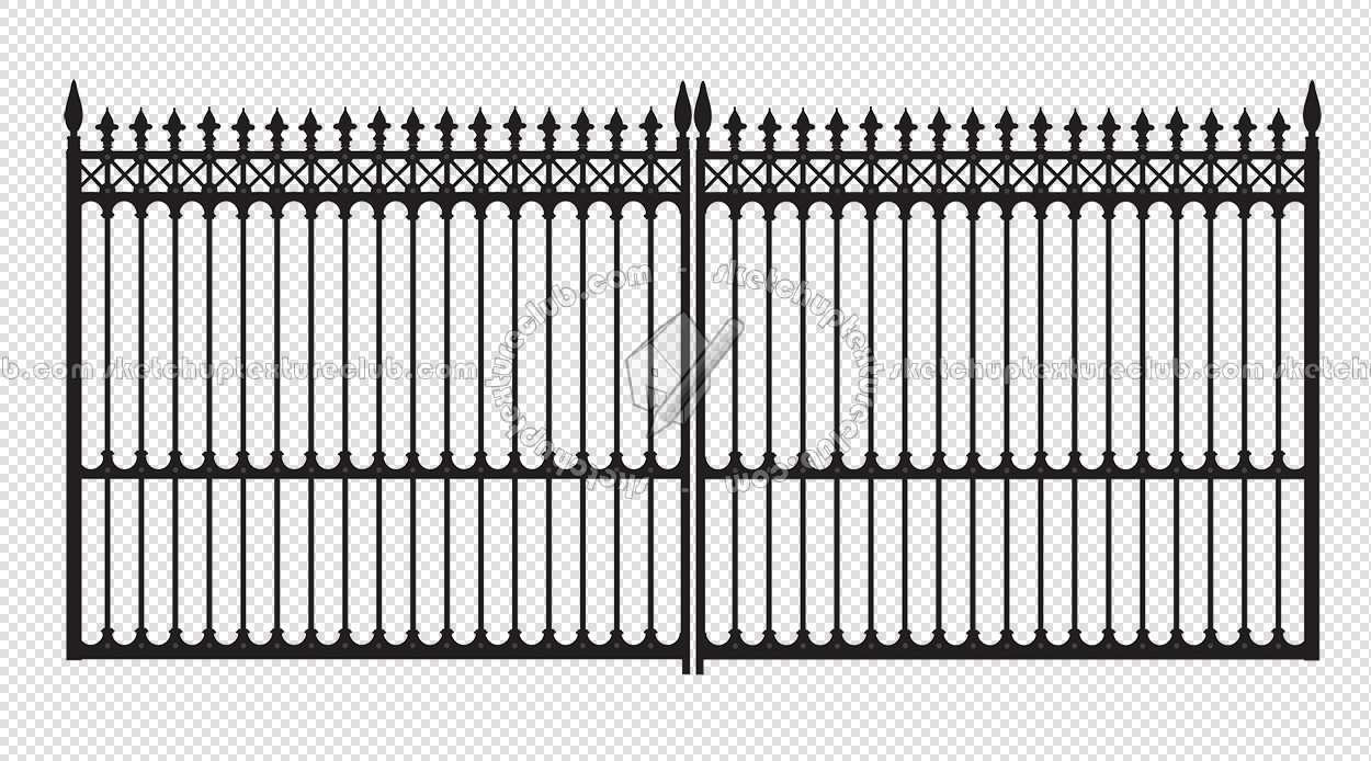 Textures   -   ARCHITECTURE   -   BUILDINGS   -   Gates  - Cut out metal black entrance gate texture 18631