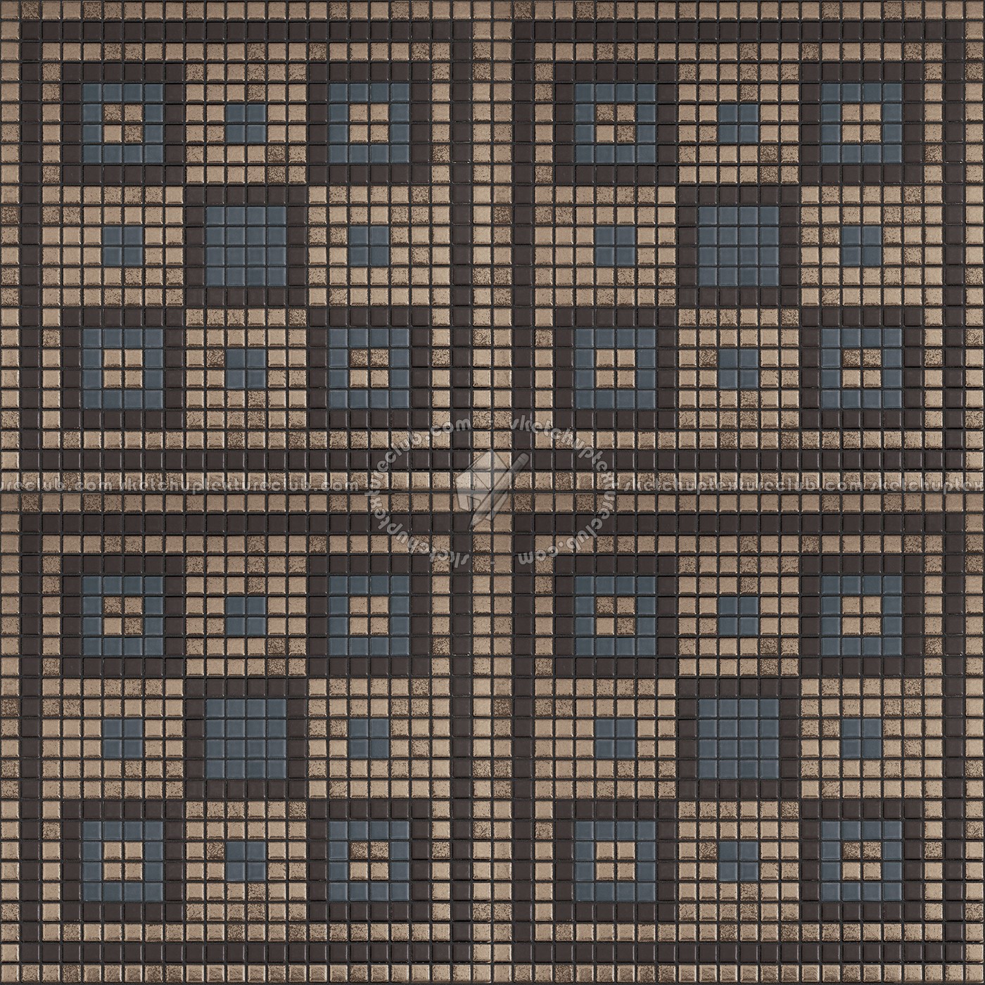 Textures - ARCHITECTURE - TILES INTERIOR - Mosaico - Classic format - Patterned - Mosaico patterned tiles texture seamless 15092 (seamless)