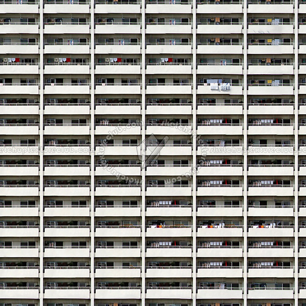 Textures - ARCHITECTURE - BUILDINGS - Residential buildings - Texture residential building seamless 00816 (seamless)