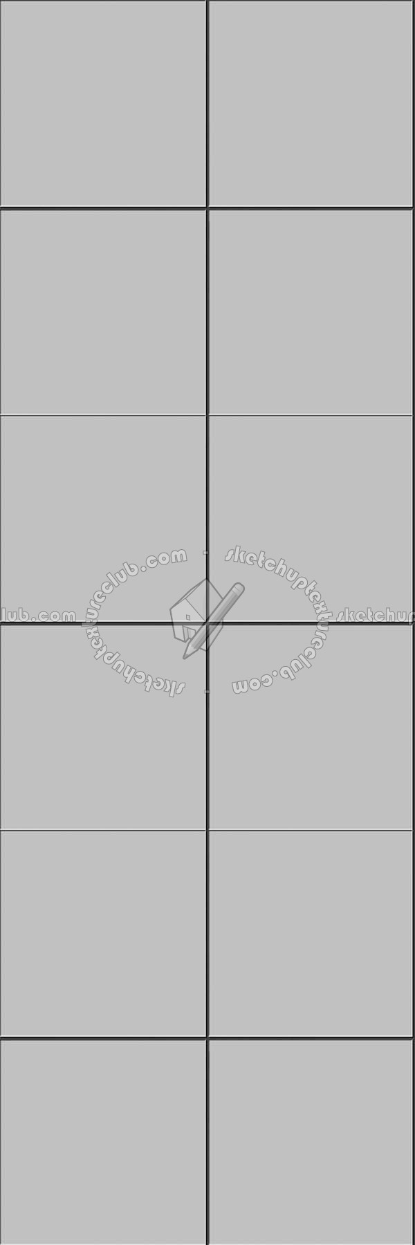 Textures - ARCHITECTURE - TILES INTERIOR - Ornate tiles - Floral tiles - Ceramic floral tiles texture seamless 19229 - Bump