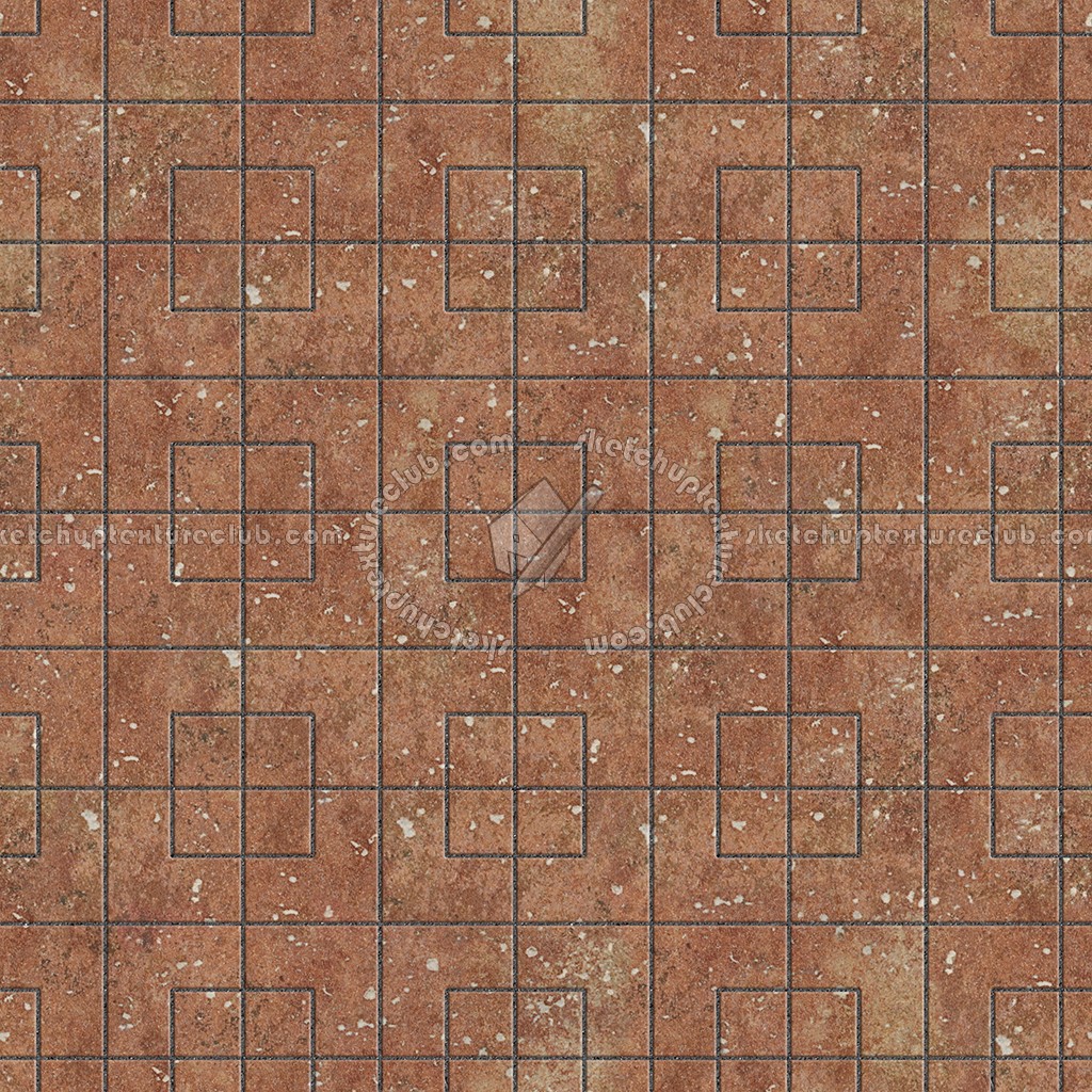 Textures - ARCHITECTURE - PAVING OUTDOOR - Terracotta - Blocks regular - Cotto paving outdoor regular blocks texture seamless 06705 (seamless)