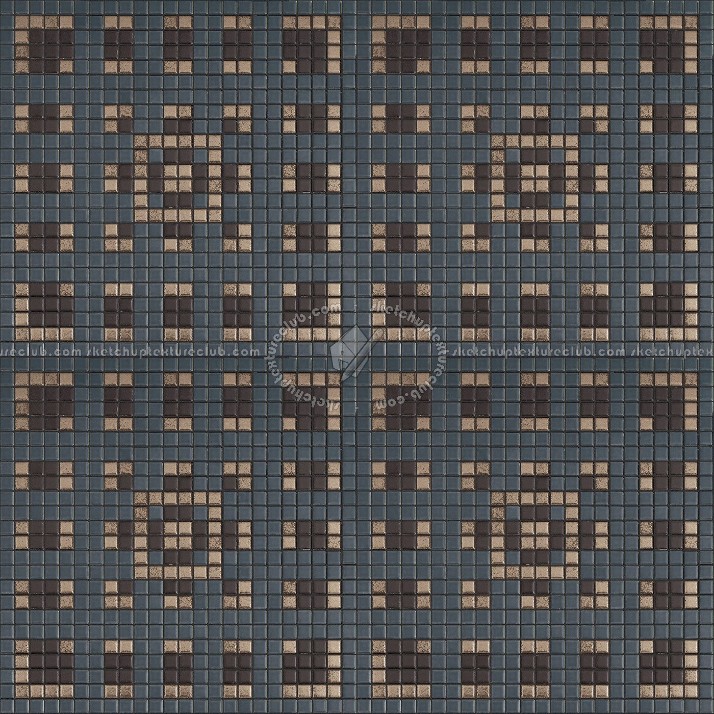 Textures - ARCHITECTURE - TILES INTERIOR - Mosaico - Classic format - Patterned - Mosaico patterned tiles texture seamless 15093 (seamless)