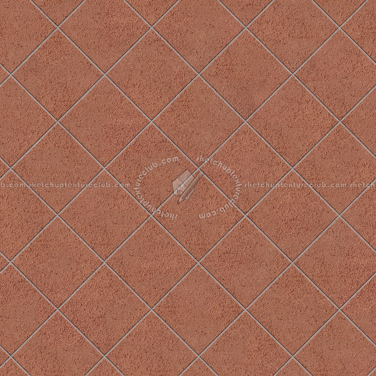 Textures   -   ARCHITECTURE   -   TILES INTERIOR   -   Terracotta tiles  - Terracotta red sandblasted tile texture seamless 16076 (seamless)