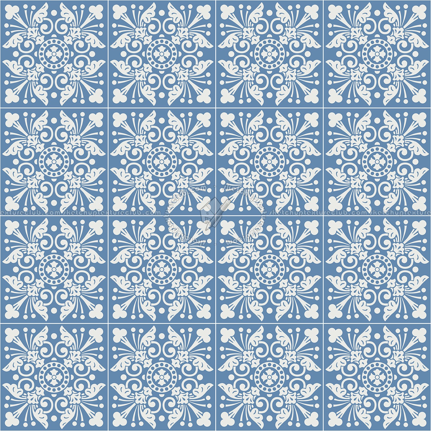 Textures   -   ARCHITECTURE   -   TILES INTERIOR   -   Cement - Encaustic   -   Victorian  - Victorian cement floor tile texture seamless 13721 (seamless)