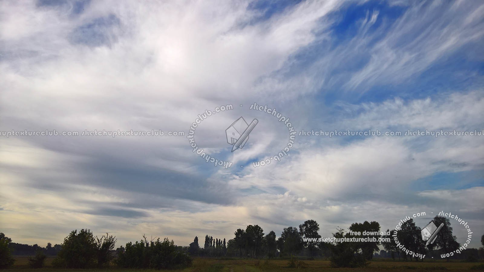 Textures   -   BACKGROUNDS &amp; LANDSCAPES   -   SKY &amp; CLOUDS  - Cloudy sky whit rural background 18398