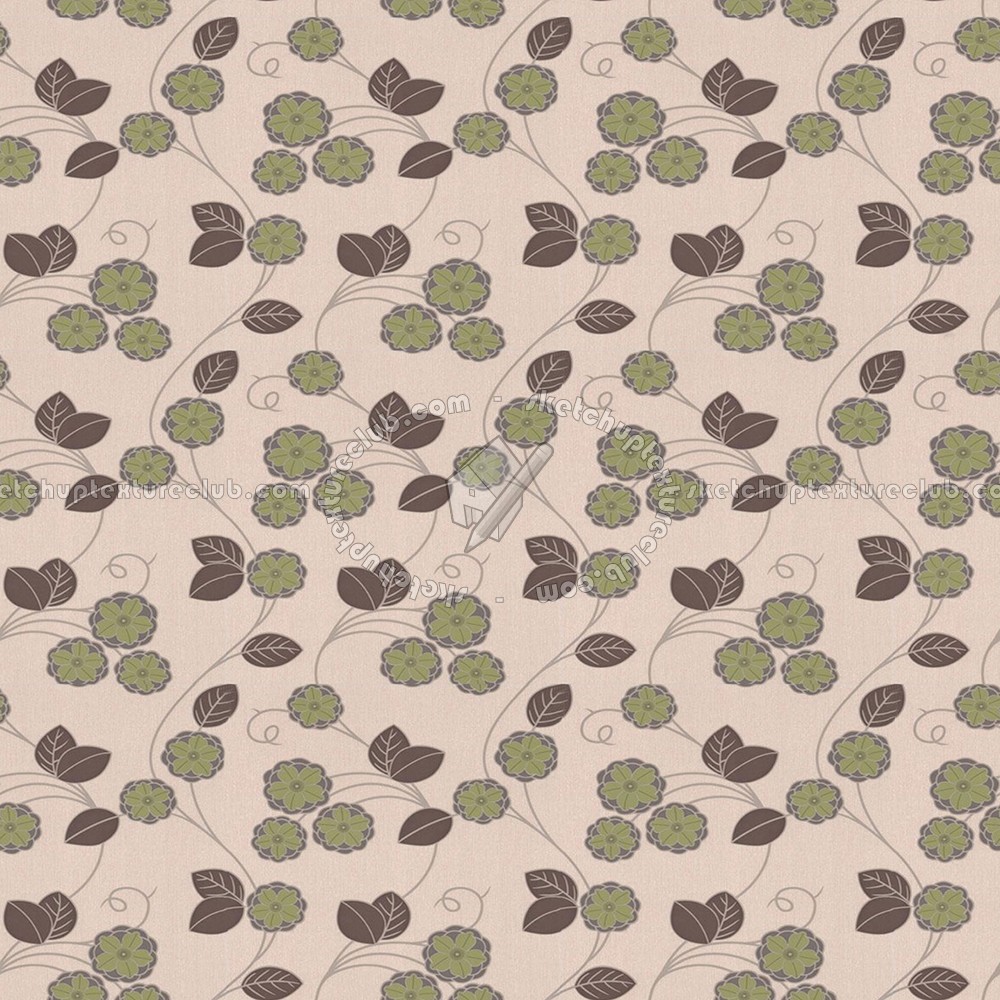 Textures   -   MATERIALS   -   WALLPAPER   -   Floral  - Floral wallpaper texture seamless 11050 (seamless)
