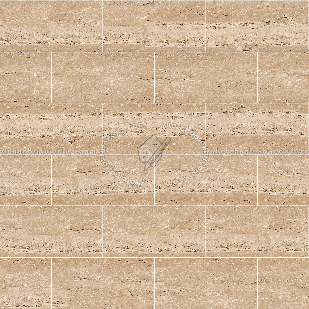 Textures   -   ARCHITECTURE   -   TILES INTERIOR   -   Marble tiles   -   Travertine  - Roman travertine floor tile texture seamless 14729 (seamless)