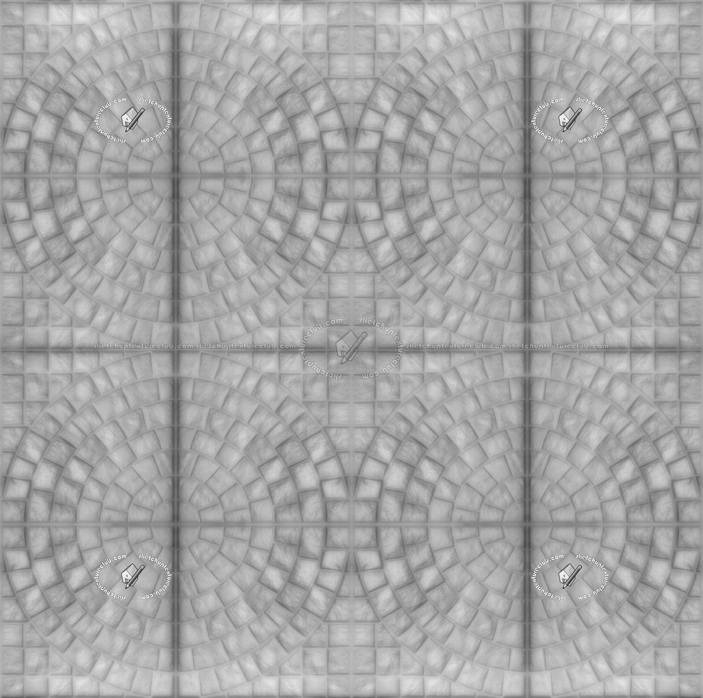 Textures   -   ARCHITECTURE   -   PAVING OUTDOOR   -   Concrete   -   Blocks mixed  - Painted concrete paving outdoor texture seamless 20749 - Bump