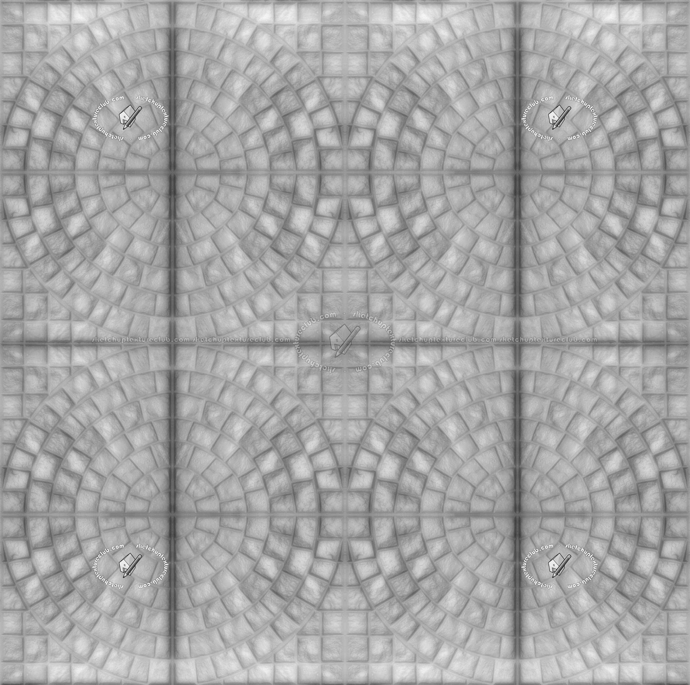 Textures   -   ARCHITECTURE   -   PAVING OUTDOOR   -   Concrete   -   Blocks mixed  - Painted concrete paving outdoor texture seamless 20749 - Displacement