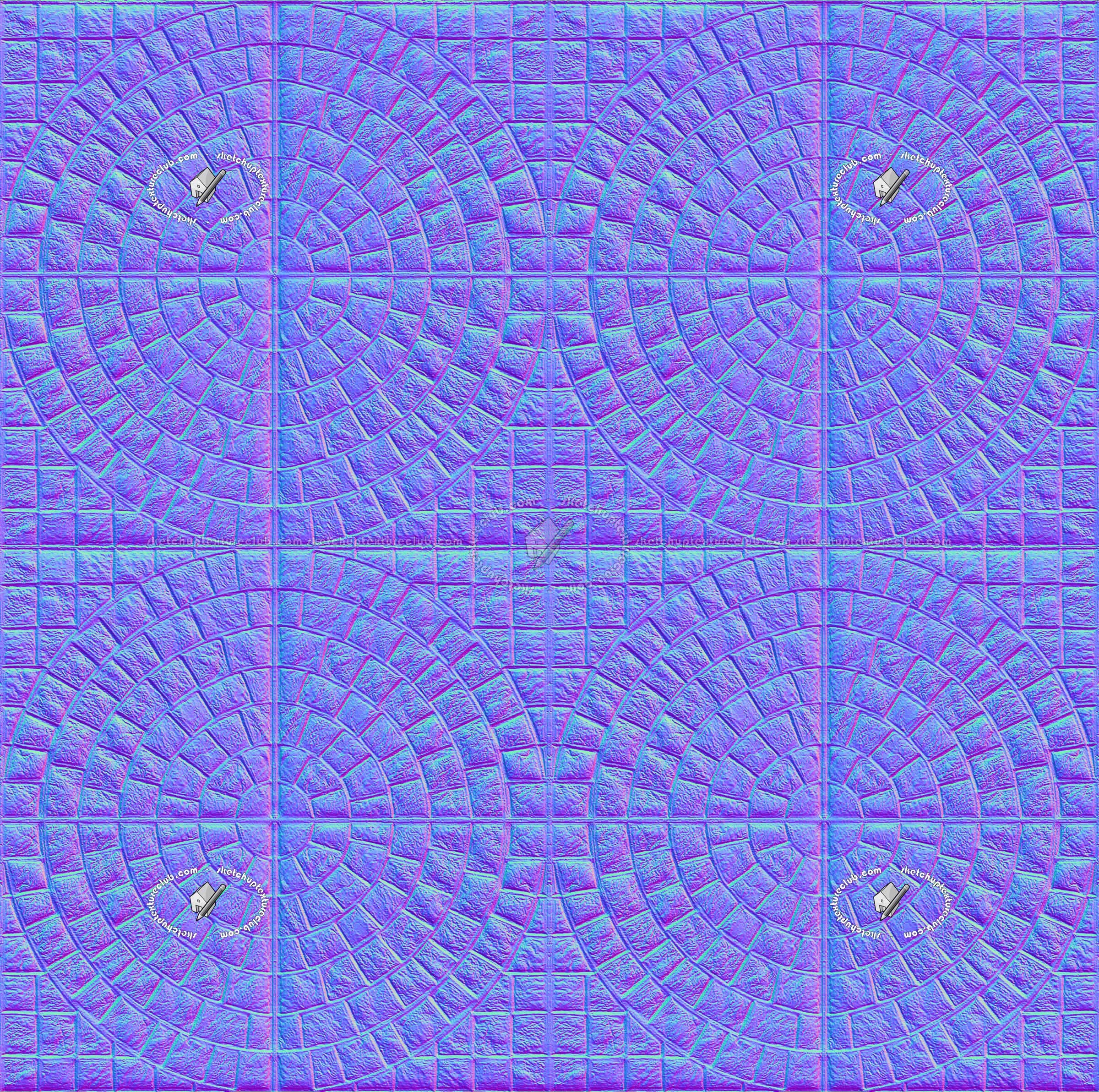 Textures   -   ARCHITECTURE   -   PAVING OUTDOOR   -   Concrete   -   Blocks mixed  - Painted concrete paving outdoor texture seamless 20749 - Normal