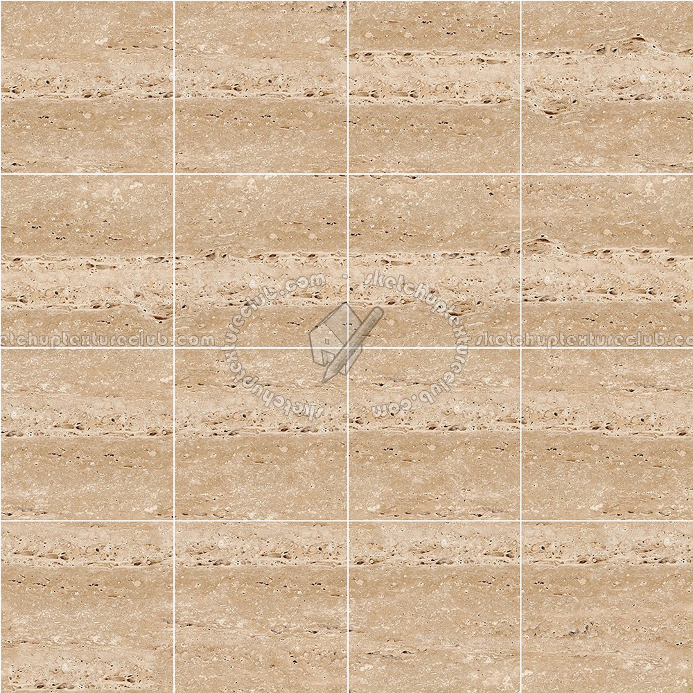Textures   -   ARCHITECTURE   -   TILES INTERIOR   -   Marble tiles   -   Travertine  - Roman travertine floor tile texture seamless 14730 (seamless)