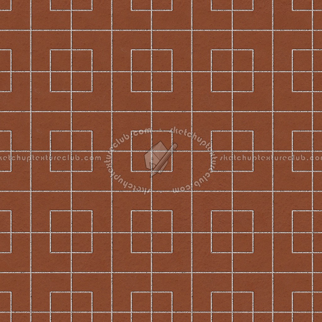 Textures - ARCHITECTURE - PAVING OUTDOOR - Terracotta - Blocks regular - Cotto paving outdoor regular blocks texture seamless 06709 (seamless)
