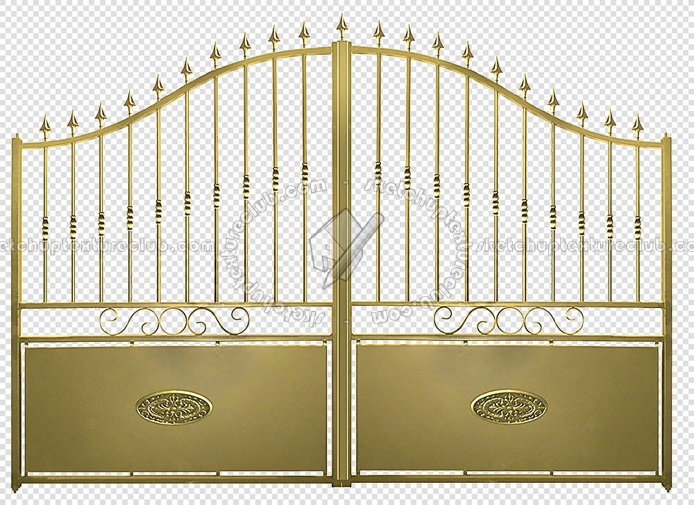 Textures   -   ARCHITECTURE   -   BUILDINGS   -   Gates  - Cut out gold entrance gate texture 18637
