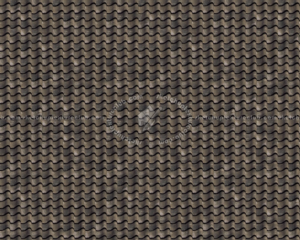 Textures   -   ARCHITECTURE   -   ROOFINGS   -   Clay roofs  - Old clay roofing texture seamless 03411 (seamless)