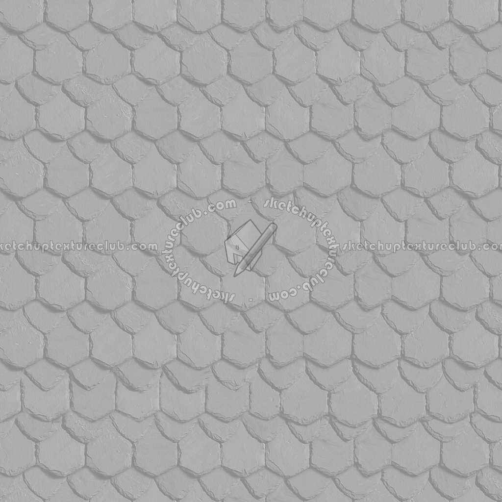 Textures   -   ARCHITECTURE   -   ROOFINGS   -   Slate roofs  - Red slate roofing texture seamless 03966 - Bump