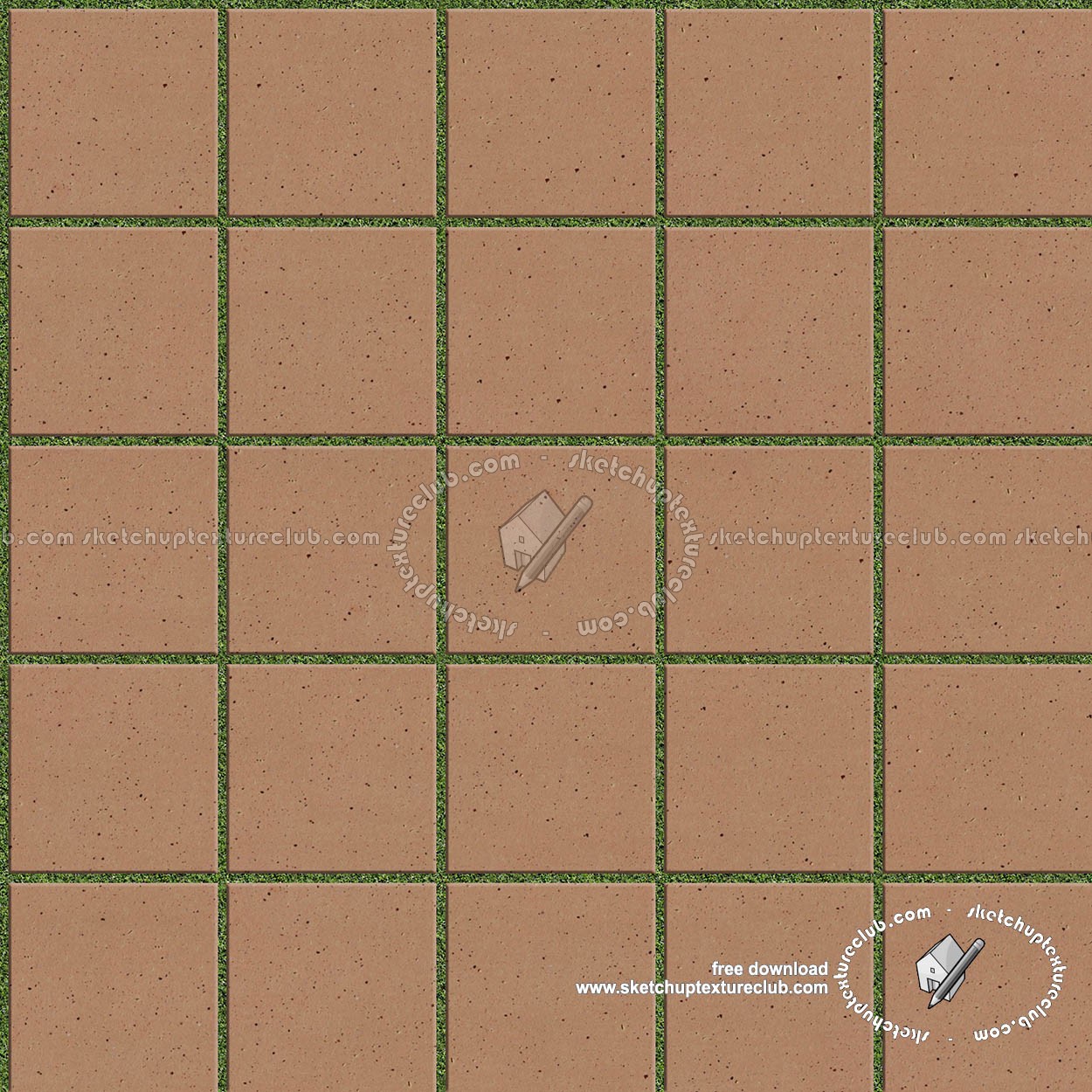 Textures   -   ARCHITECTURE   -   PAVING OUTDOOR   -   Parks Paving  - Terracotta park paving texture seamless 18825 (seamless)