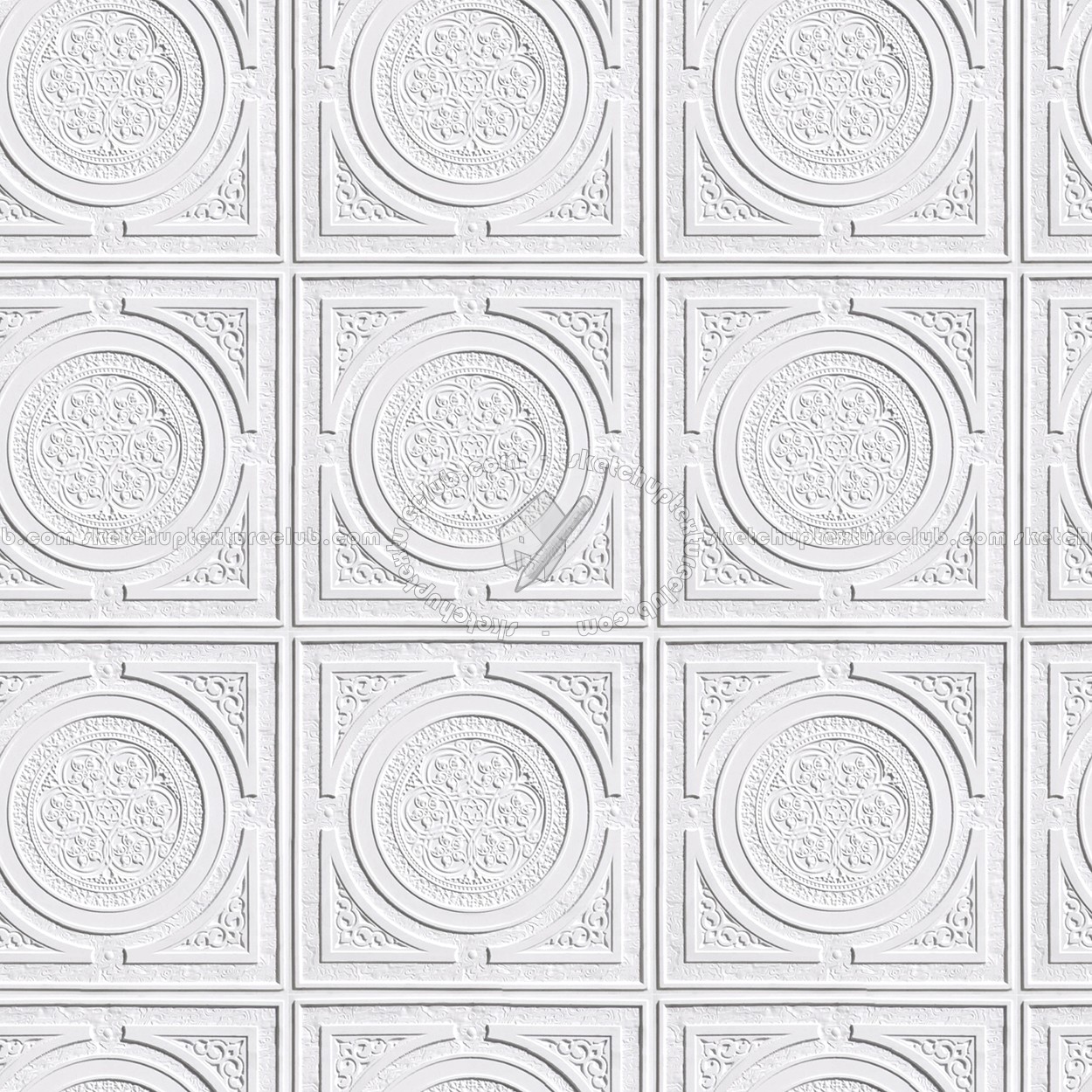 Textures   -   ARCHITECTURE   -   DECORATIVE PANELS   -   3D Wall panels   -   White panels  - White interior ceiling tiles panel texture seamless 02996 (seamless)