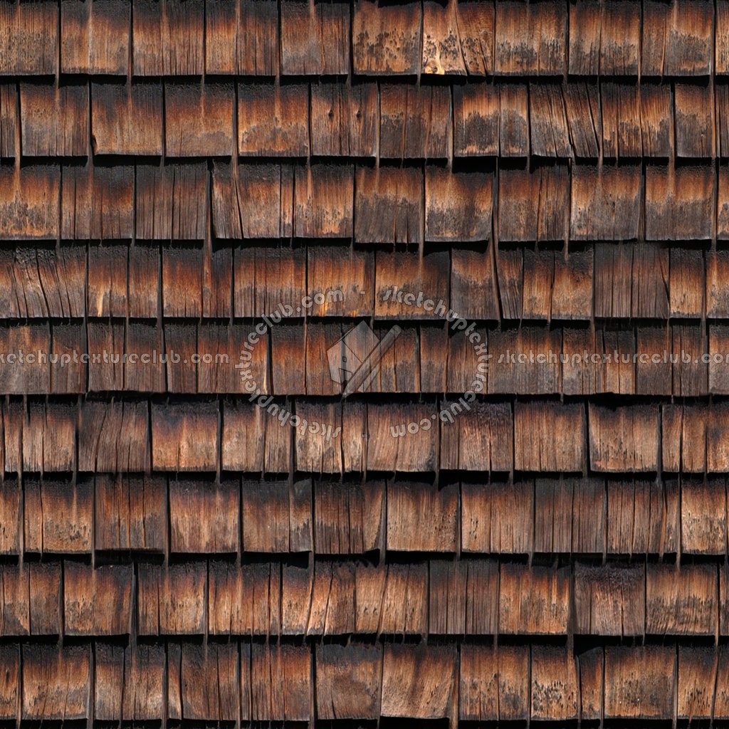 Textures   -   ARCHITECTURE   -   ROOFINGS   -   Shingles wood  - Wood shingle roof texture seamless 03849 (seamless)