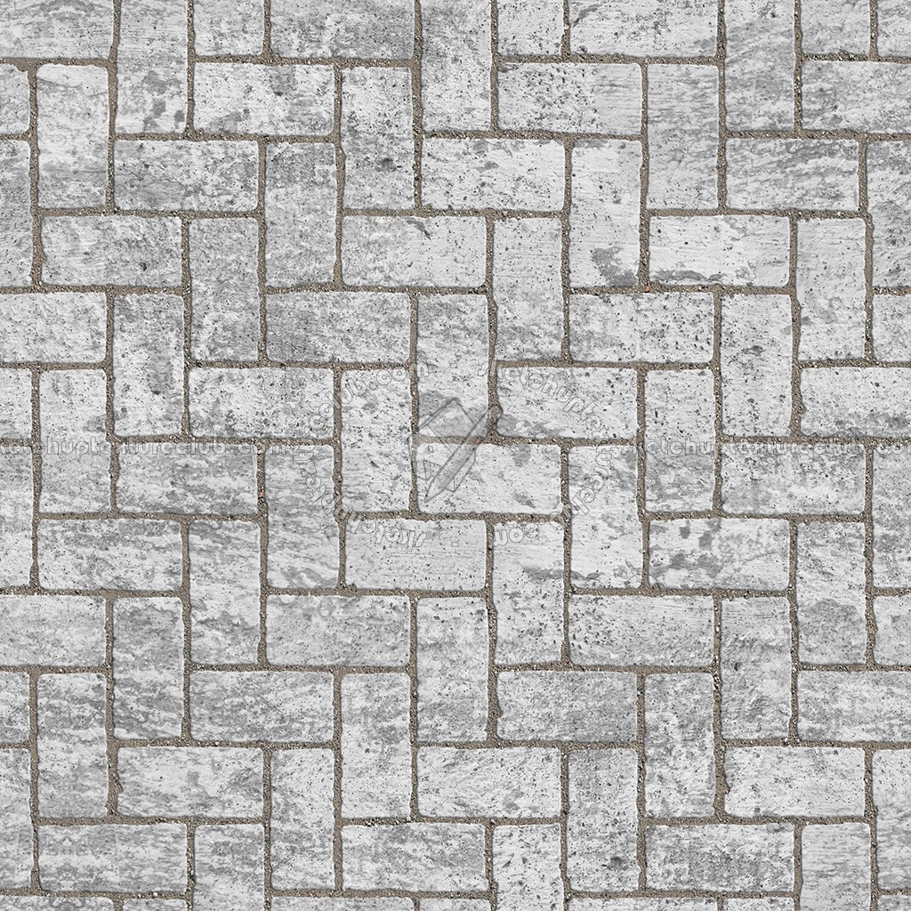 Textures   -   ARCHITECTURE   -   PAVING OUTDOOR   -   Concrete   -   Herringbone  - Concrete paving herringbone outdoor texture seamless 05862 (seamless)