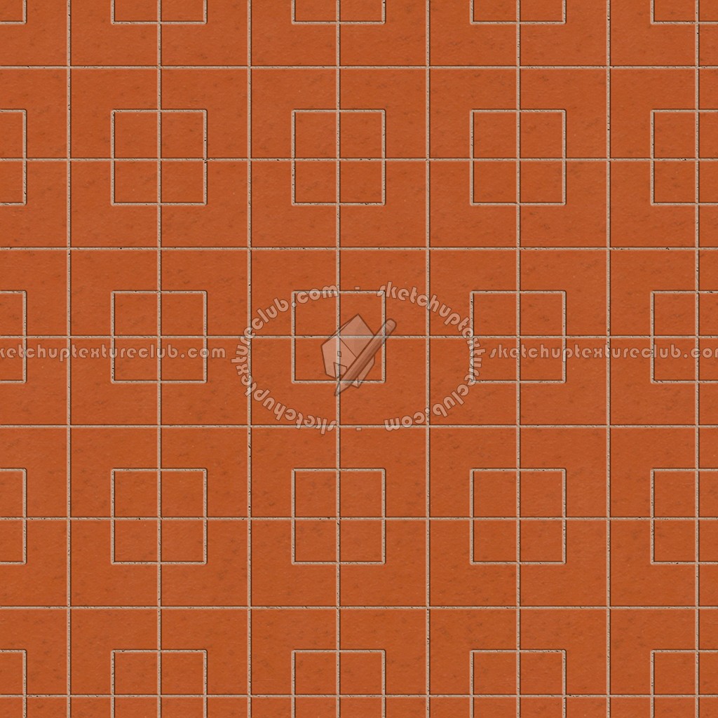 Textures - ARCHITECTURE - PAVING OUTDOOR - Terracotta - Blocks regular - Cotto paving outdoor regular blocks texture seamless 06710 (seamless)