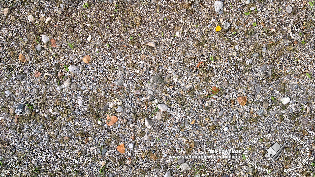 Textures - ARCHITECTURE - ROADS - Stone roads - Dirt road with stones texture seamless 17925 (seamless)