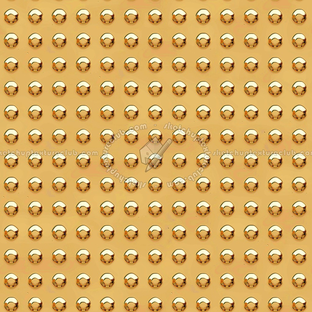Textures   -   MATERIALS   -   METALS   -   Plates  - Dotted gold metal plate texture seamless 10646 (seamless)