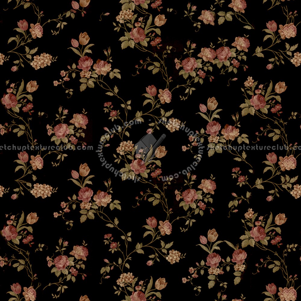 Textures   -   MATERIALS   -   WALLPAPER   -   Floral  - Floral wallpaper texture seamless 11054 (seamless)
