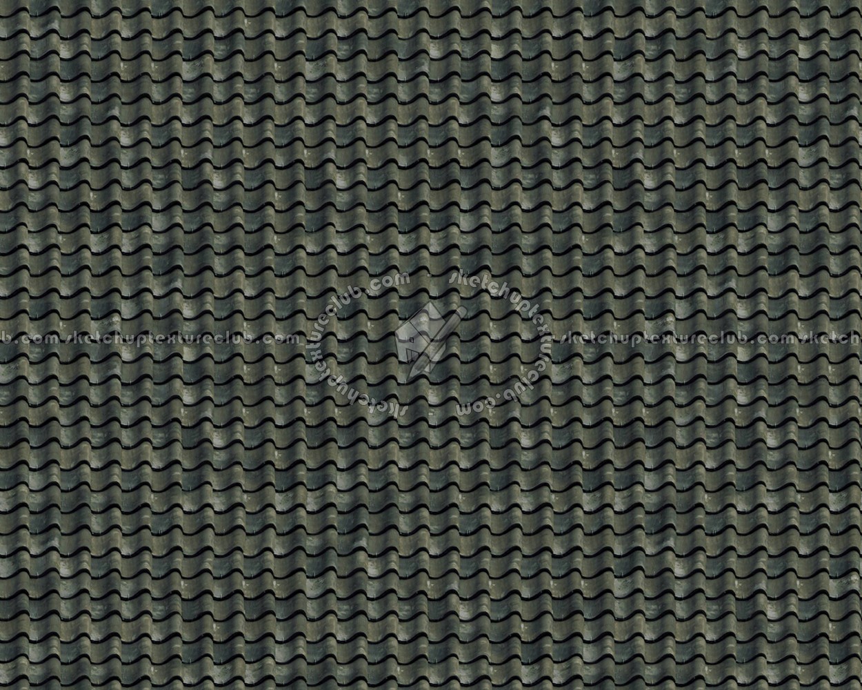 Textures   -   ARCHITECTURE   -   ROOFINGS   -   Clay roofs  - Old clay roofing texture seamless 03413 (seamless)