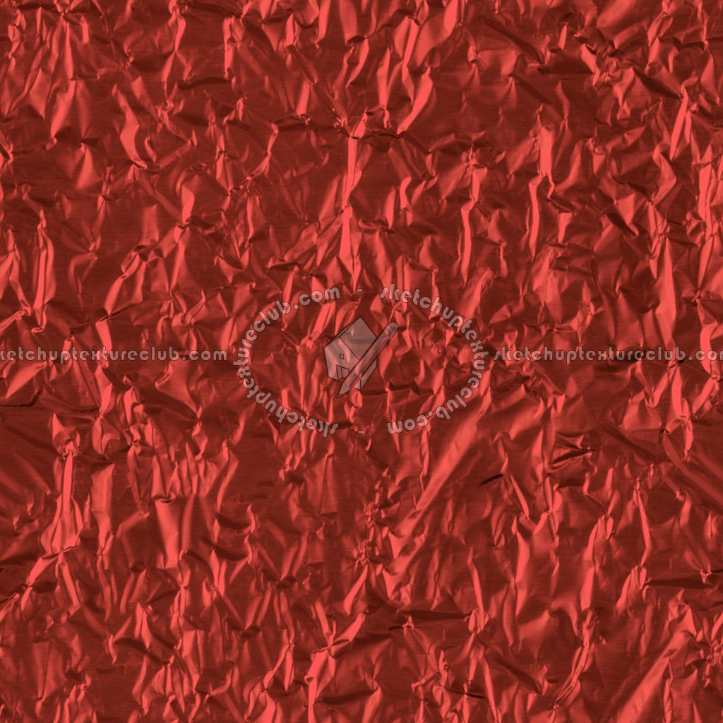 Textures   -   MATERIALS   -   PAPER  - Red crumpled aluminium foil paper texture seamless 10895 (seamless)
