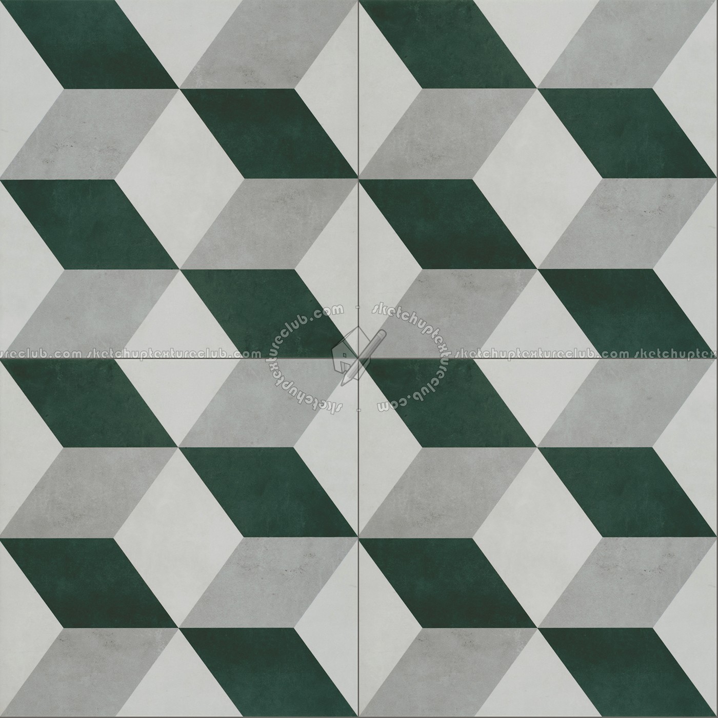 Textures   -   ARCHITECTURE   -   TILES INTERIOR   -   Cement - Encaustic   -   Cement  - Illusion cement concrete tile texture seamless 13389 (seamless)