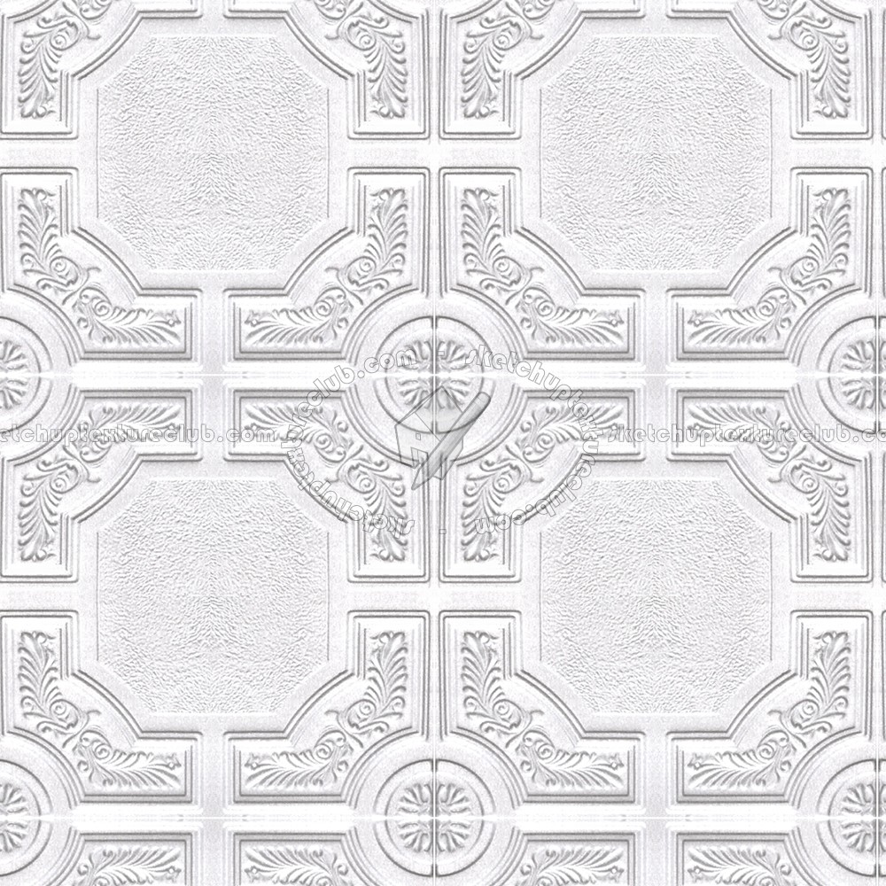 Textures   -   ARCHITECTURE   -   DECORATIVE PANELS   -   3D Wall panels   -   White panels  - White interior ceiling tiles panel texture seamless 02999 (seamless)