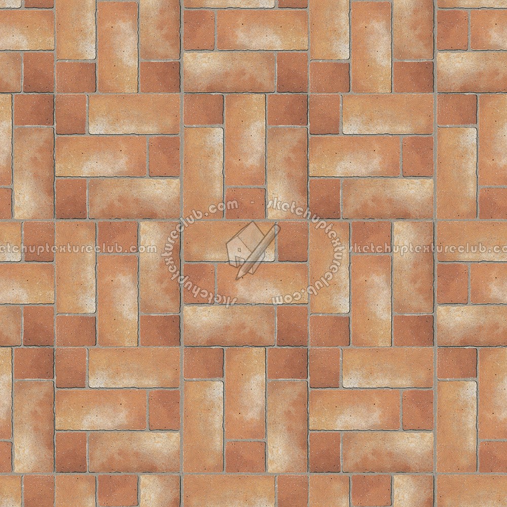 Textures - ARCHITECTURE - PAVING OUTDOOR - Terracotta - Blocks mixed - Paving cotto mixed size texture seamless 16878 (seamless)