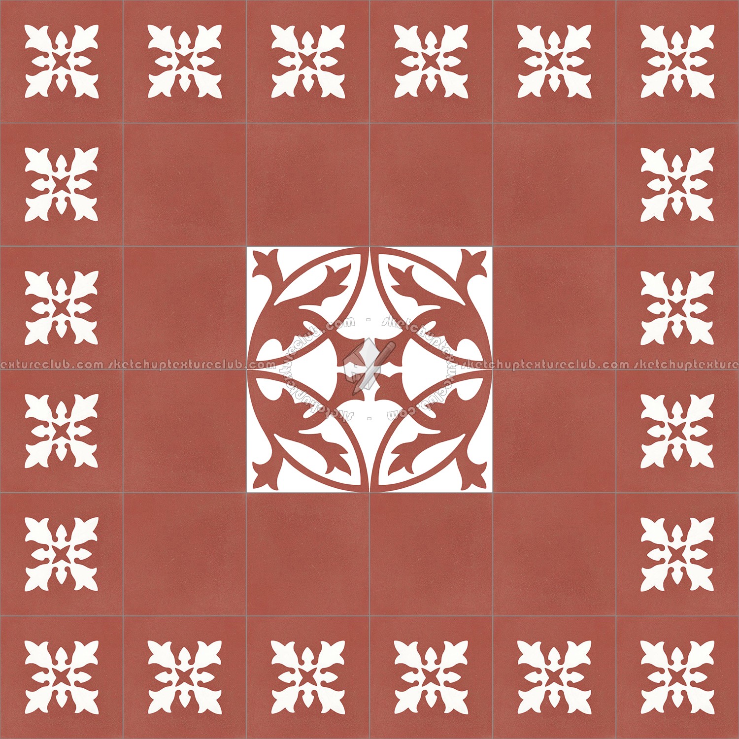 Textures   -   ARCHITECTURE   -   TILES INTERIOR   -   Cement - Encaustic   -   Encaustic  - Traditional encaustic cement ornate tile texture seamless 13510 (seamless)
