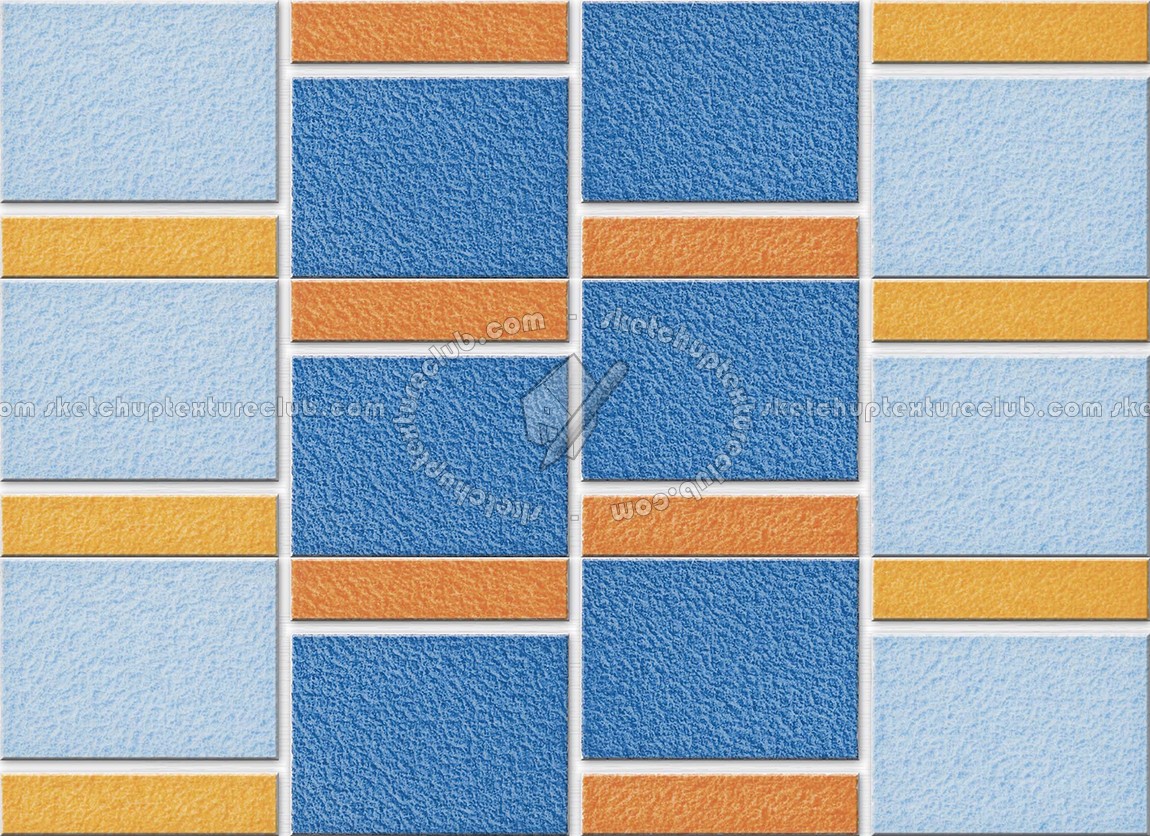 Textures - ARCHITECTURE - TILES INTERIOR - Mosaico - Mixed format - Mosaico mixed size tiles texture seamless 15610 (seamless)