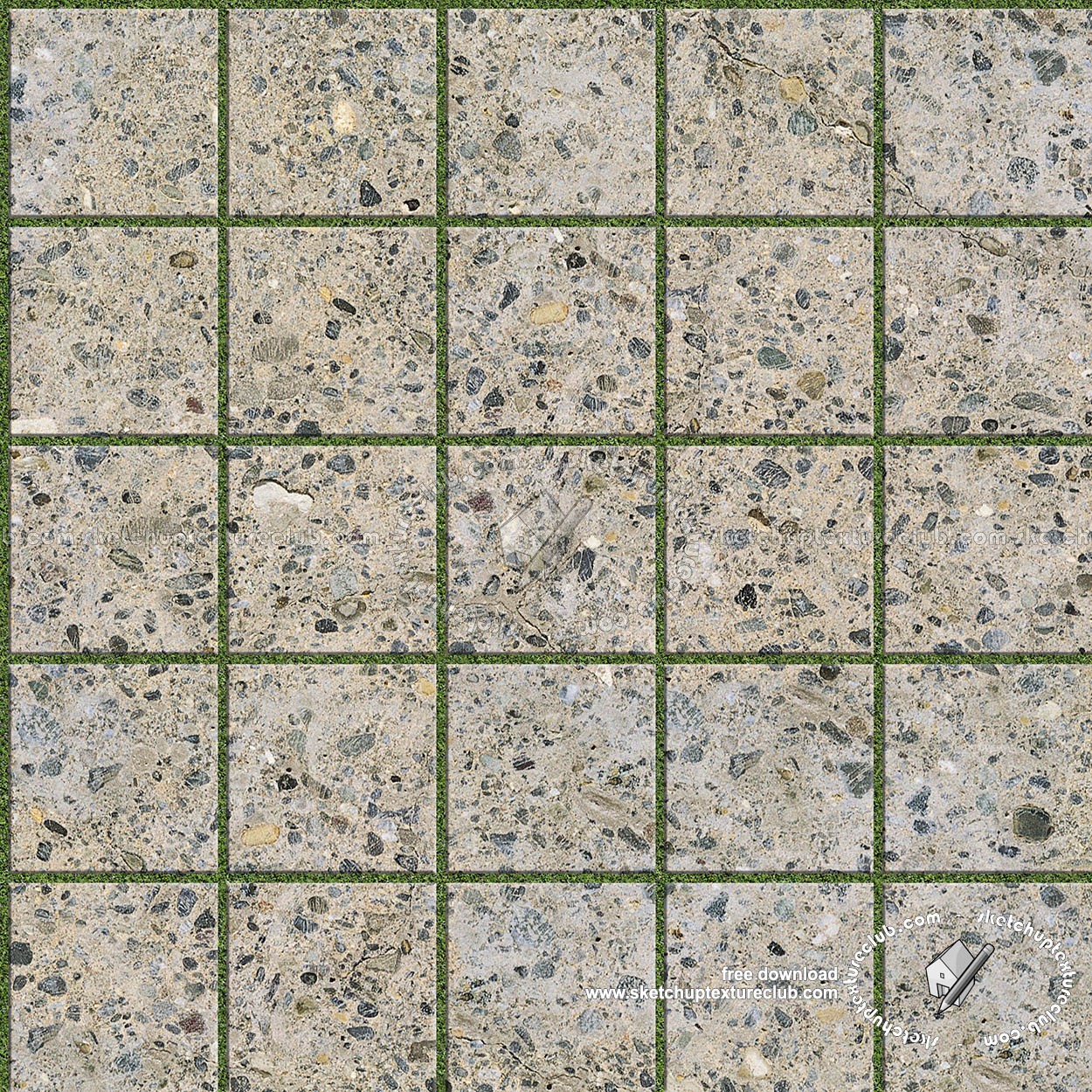 Textures   -   ARCHITECTURE   -   PAVING OUTDOOR   -   Parks Paving  - Stone park paving texture seamless 18830 (seamless)