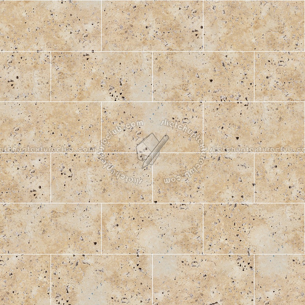 Textures   -   ARCHITECTURE   -   TILES INTERIOR   -   Marble tiles   -   Travertine  - Roman travertine floor tile texture seamless 14737 (seamless)