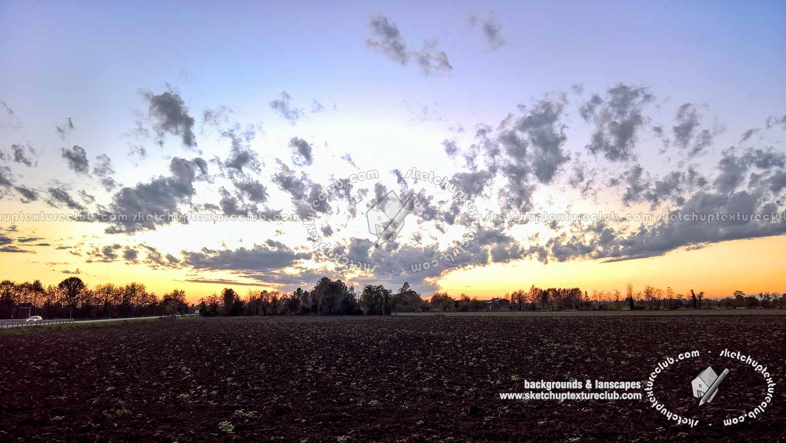 Textures   -   BACKGROUNDS & LANDSCAPES   -   SUNRISES & SUNSETS  - Autumn sunset with countryside background 21023