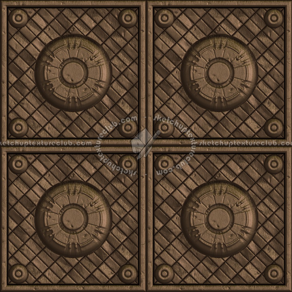 Textures - MATERIALS - METALS - Panels - Bronze metal panel texture seamless 10470 (seamless)