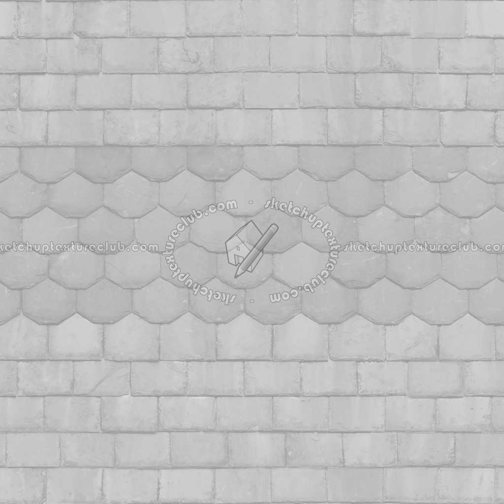 Textures   -   ARCHITECTURE   -   ROOFINGS   -   Slate roofs  - Slate roofing texture seamless 03973 - Bump