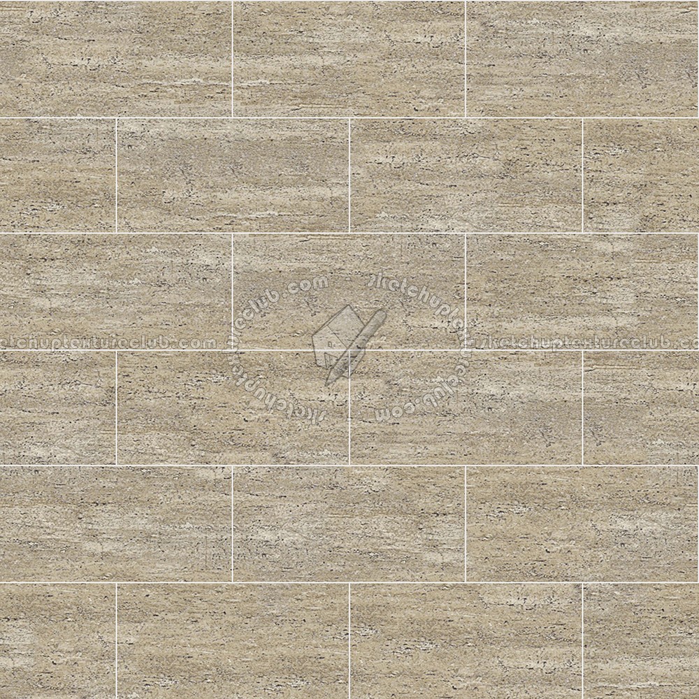Textures   -   ARCHITECTURE   -   TILES INTERIOR   -   Marble tiles   -   Travertine  - Roman travertine floor tile texture seamless 14739 (seamless)