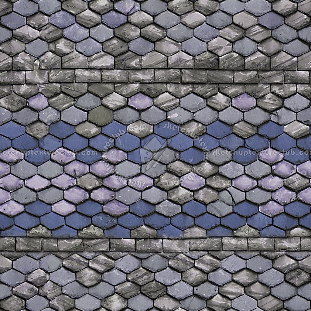 Textures - ARCHITECTURE - ROOFINGS - Slate roofs - Slate roofing texture seamless 03974 (seamless)