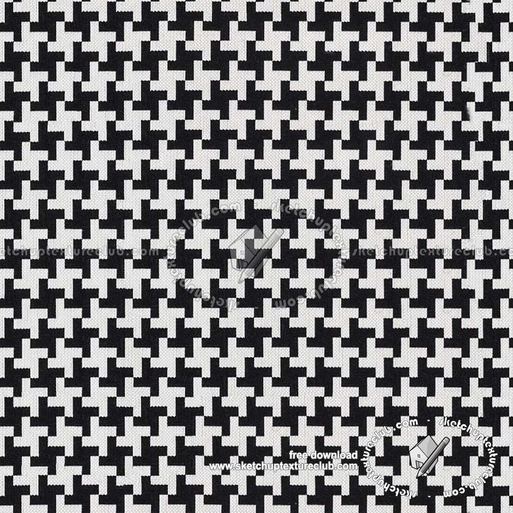 Textures   -   MATERIALS   -   FABRICS   -   Jaquard  - Pied de poule fabric texture seamless 19630 (seamless)