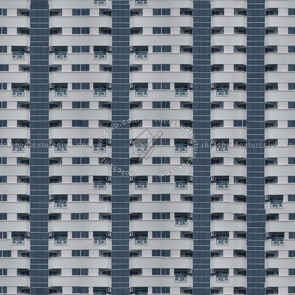 Textures - ARCHITECTURE - BUILDINGS - Residential buildings - Texture residential building seamless 00831 (seamless)